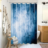 Rideau de douche en polyester imperméable, moderne, personnalisé, écologique, anti-moisissure, plusieurs tailles et couleurs, œillets renforcés, 12 crochets