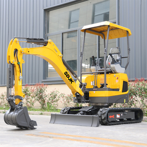 Mini Excavadora SDJK de 2 Toneladas y 1 Tonelada con Motor Kubota, Certificación EPA y CE, Micro Excavadora Hidráulica para Granja, Excavadora Pequeña en Venta - Product Image 1