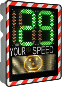 Señal de Velocidad con Radar Solar, de Aluminio, Impermeable, con LED y Cara Sonriente, para Carreteras y Escuelas - Product Image 2