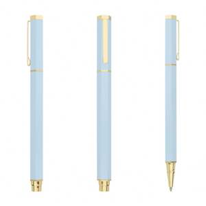 Stylos à bille hexagonaux en métal, plusieurs couleurs, design hexagonal, clip doré, cadeau promotionnel d'entreprise, stylo à bille avec logo personnalisé - Product Image 2