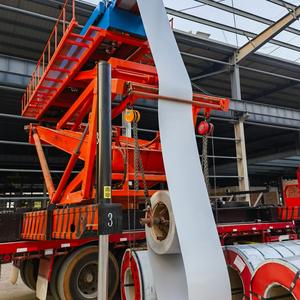 Équipement automatique de profilage à froid pour tôles de toiture métalliques de 22 mètres de hauteur, pour tôles ondulées de véhicules et de ponts de garage, destiné aux entrepôts et hangars. - Product Image 4