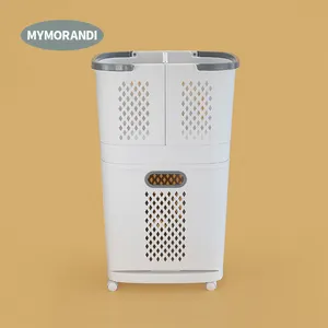 Laundry Basket Classification Multifunctional Plastic Laundry Hamper Dirty Clothes Basket Removable Plastic Laundry Basket With Wheels