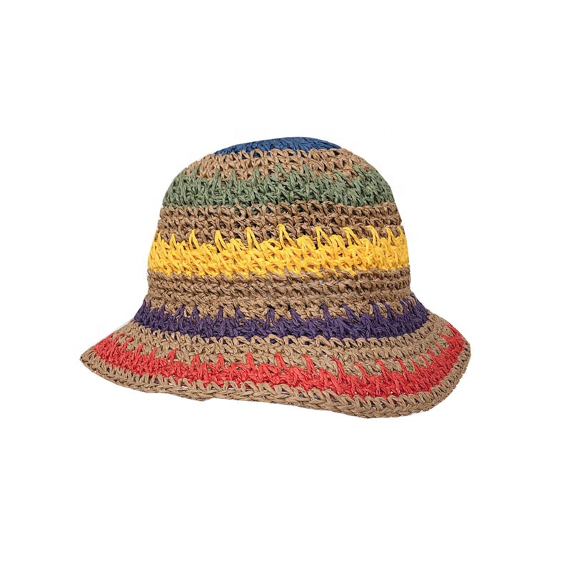 Соломенная шляпа с естественным узором для женщин, Пляжная Панама от солнца, летняя, большие размеры