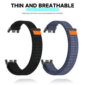 Correa de nailon estilo trasero para <span class=keywords><strong>Xiaomi</strong></span> Mi Band 10, pulsera de reloj inteligente, correa de reloj transpirable, accesorios - Product Image 3