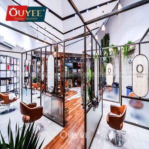 Estación de peluquería personalizada de lujo, muebles de salón de peluquería, gabinete de peluquería, estación de espejo, peluquería - Product Image 3