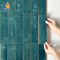 Carreaux de sol en porcelaine brillante 60x240mm, épaisseur 12mm, avec bordures texturées métalliques, pour usage intérieur moderne en villa, cuisine, salle de bain, appartement