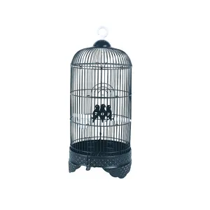 Vente en gros de cage à oiseaux pour perruche en acier inoxydable et métal avec poignée