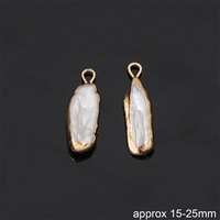 Anti-ternissement étanche bricolage breloques 18k PVD plaqué or en gros en acier inoxydable 316L perle pendentifs pour la fabrication de bijoux