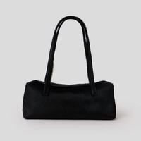 Sac à bandoulière classique en cuir véritable et poils de veau, motif fourrure animale, pour femme, fabrication OEM sur mesure
