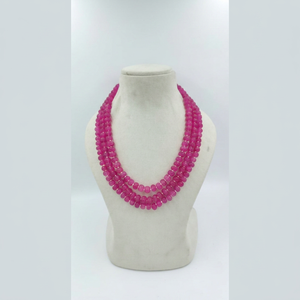 Wholesale Natural Agate Gemstone Beaded Multi Strand <b>Statement</b> <b>Necklace</b> Solid Pattern Party Women's Jewelry Making Supply - Product Image 1