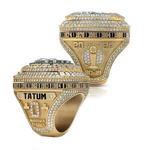Boston <b>Celtics</b> Championship <b>Ring</b> Men's Basketball Gold Plated Jewelry Size 9 11 13 - Product Image 2