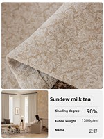 Rideaux occultants modernes à motifs floraux de style français en chenille pour salon, protection solaire toutes saisons, nouveau modèle 2026, luxe léger