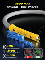 Lampe de travail LED flexible et rechargeable, lampe de travail portable multi-modes pour le camping, la randonnée, le travail en extérieur, les situations d'urgence
