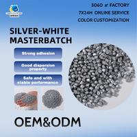 Masterbatch plastique couleur argenté pour PP/PE SUXUAN SM-019 25kg/sac, ignifuge et haute résistance aux chocs