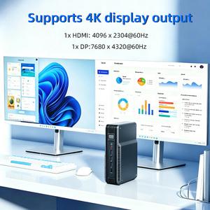 เดสก์ท็อปสำนักงานมินิพีซี Intel N150 MX550 4g 4K จอแสดงผล <span class=keywords><strong>HDMI</strong></span> DP 2.5GbE LAN การเล่นเกมมินิพีซีสำหรับธุรกิจบ้าน Win 11Linux เซิร์ฟเวอร์ - Product Image 3