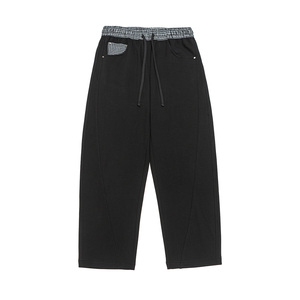 Pantaloni Sportivi da Uomo Taglie Forti, in Tessuto Terry, Tinta Unita, Cotone Elasticizzato Traspirante, con Ampio Cordoncino e Vita Elastica, 8XL-10XL - Product Image 4