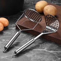 Aardappelstamper Roestvrij Staal Beste Aardappelpuree Stamper Keukengereedschap Aardappelsmasher Voor Avocad Bonen Pureren Gebruiksvoorwerp