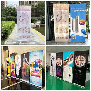 Outdoor Advertising Custom Promotional Business Aluminum Frame Roll up Display Stand <b>Banner</b> With Logo - Product Image 6