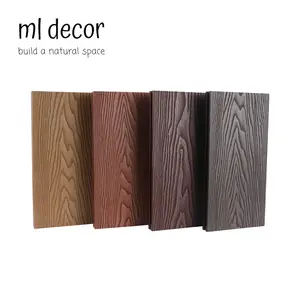 Công nghệ mới không thấm nước WPC 3D dập nổi bằng Gỗ nhựa composite decking ngoài trời