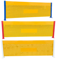 Clôture de sécurité en métal perforé sur mesure, panneau de protection en acier perforé jaune pour la sécurité des machines industrielles