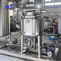 Cuve d'émulsification et de mélange verticale en acier inoxydable avec moteur, capacité 50-1000L, pour ingrédients de boissons et produits chimiques