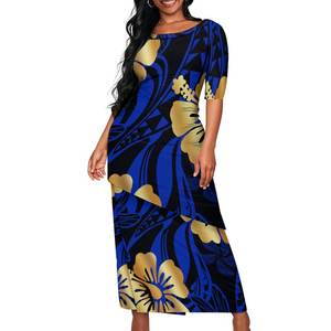 <span class=keywords><strong>2</strong></span> шт., женское длинное платье с круглым вырезом и косым подолом - Product Image 3