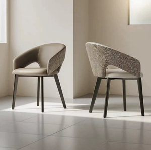 Modern Ergonomic PU Leather Padded <b>Foldable</b> Dining <b>Chair</b> Backrest Stackable Micro-Spring Cushion Seat Metal Legs <b>for</b> Hotel Use - Product Image 2