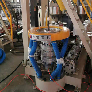 Hot saleTable cover double color strip PE Plastic Film Blowing Machine t-shirt /flat bag film blown machine - Product Image 3