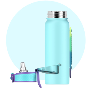 Bouteille d'eau en acier inoxydable 304 avec logo personnalisé, bouteille de sport à double paroi isolée sous vide, sans BPA, boissons chaudes et froides, gratuite - Product Image 5