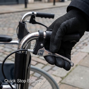 Sedia a Rotelle Manuale Resistente Keling Medical per Trasporto Pazienti in Ospedale e Clinica - Product Image 6