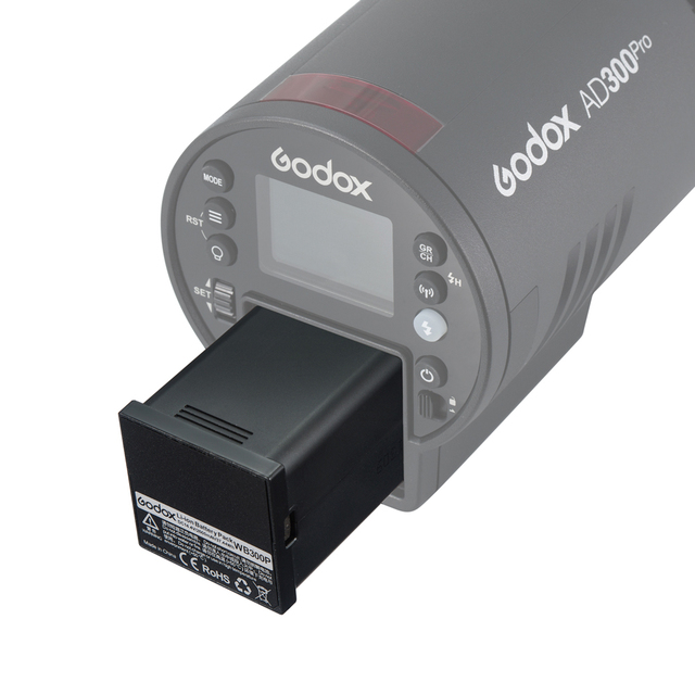 Godox W30P W300P Lithium Battery Pack for Godox Wistro AD300Pro Including Box