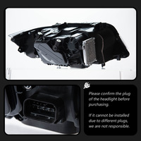 Convient aux modèles BMW Série 3 E90 de 2005 à 2012 pour la modification de l'ensemble de phares avec lentille laser LED, feux de jour en forme de crocs