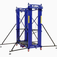 Plateforme élévatrice électrique pliable en acier de 7 m pour échafaudage automatique