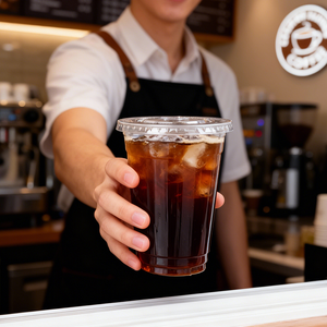 Gobelets à café transparents en plastique PET imprimés personnalisés populaires de 12 oz et 16 oz pour boissons à emporter - Product Image 5