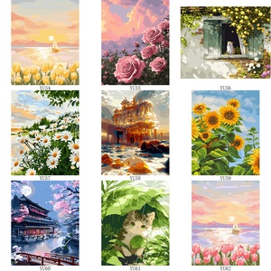 Hot Bán Tường Nghệ Thuật Nổi Tiếng Hướng Dương Sơn Dầu Tự Làm Sơn Bằng Số Van Gogh Cho Sinh Viên - Product Image 5