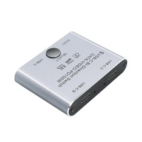 Conmutador KVM Bidireccional Tipo-C 3.1 2-en-1 con Interfaces USB-C y Thunderbolt 3