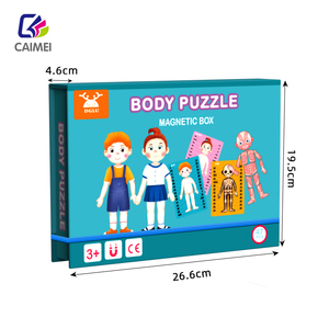 Cao su nam châm nghệ thuật giấy từ DIY Dress Up Set đồ chơi giáo dục cho trẻ em tuổi 3-8 tuổi câu đố - Product Image 6