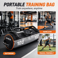 Sac de sable portable pour la musculation avec poignées renforcées, sac de sable robuste pour l'entraînement de la force du tronc et du corps entier