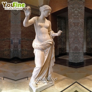 Estatua de mármol para chica desnuda, escultura de tamaño real para jardín al aire libre, nacimiento de <span class=keywords><strong>Venus</strong></span> - Product Image 3