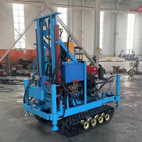 100M 150M 180M Foreuse de puits d'eau de forage 25Hp 35Hp Plate-forme de forage portable pour puits d'eau