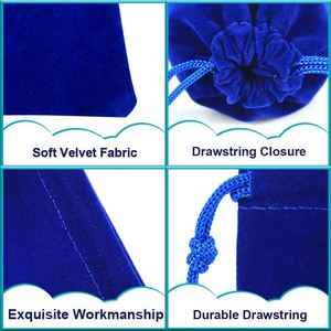 Drawstring Jewelry <b>Bag</b> <b>Wedding</b> <b>Gift</b> <b>Bags</b> Velvet Cloth Jewelry Pouches - Product Image 3