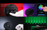 Projecteurs LED sans fil DMX étanches IP65 6x18W à batterie avec WiFi et étui de charge pour mariages, fêtes et bars