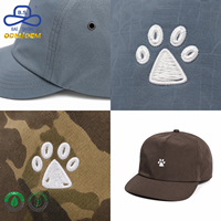 Casquette de baseball camouflage personnalisée avec broderie de patte, gris ardoise et marron, style tactique, pour papa, cadeau pour les amoureux des animaux, usine ODM OEM