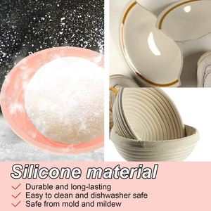 Banneton complet en toile avec couvercles pour pain, ensemble français, bannetons faits main en plastique, raclette - Product Image 3