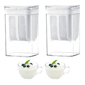 ANAX 1200ml Modern Plastic <b>Yogurt</b> Strainer <b>Maker</b> Fine Mesh Filter Lid Reusable Clip Lock Dishwasher-Safe for Greek <b>Yogurt</b> Curd - Product Image 5