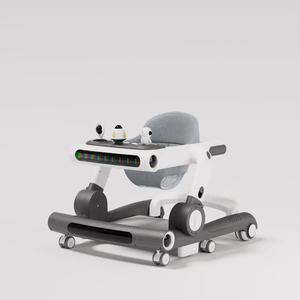 <span class=keywords><strong>Chariot</strong></span> éducatif multifonctionnel 2 en 1 avec cadre en plastique, avec siège réglable et roues pour la <span class=keywords><strong>marche</strong></span> des enfants. - Product Image 4