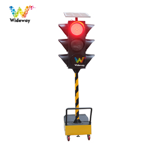 Chất Lượng Cao 300Mm Di Động Năng Lượng Mặt Trời Tạm Thời Giao Thông Ánh Sáng Di Động Xây Dựng Đường Giao Thông Ánh Sáng - Product Image 5