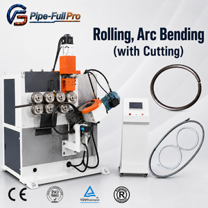 CNC Tube Rolling Bending Cutting <b>Machine</b> for Scaffolding Round Square Rectangular Steel <b>Pipe</b> Ring Circle Forming - Product Image 1