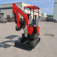 Mini-excavatrice sur chenilles ME12, moteur Koop, capacité de la benne de 0,03 m³, puissance de creusement élevée, plusieurs accessoires, garantie 1 an