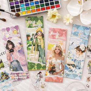 Lightweight Story Self-adhesive Paper <b>Stickers</b> for Notebook Cross-border <b>Sticker</b> Art DIY Handwritten Glossy Die Cut Book - Product Image 2